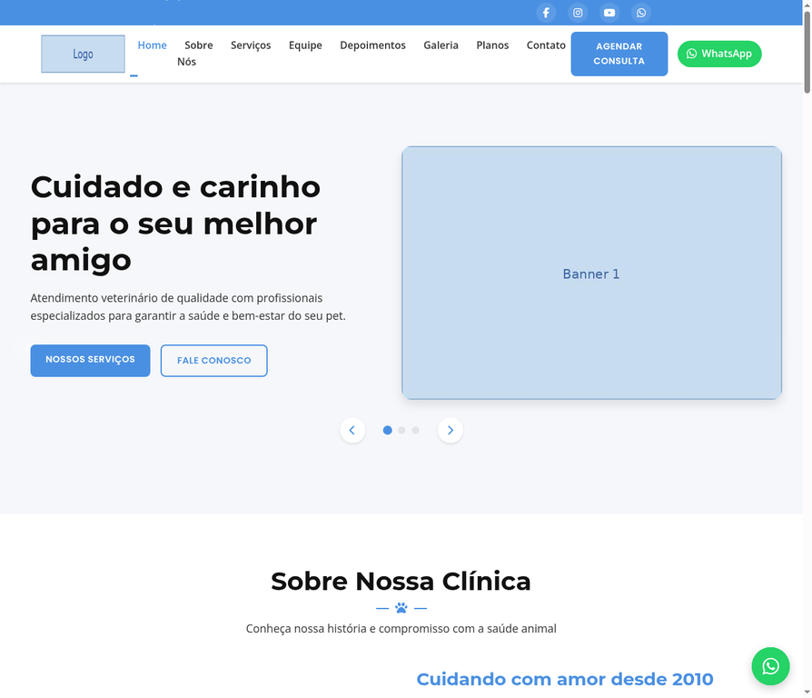 Site veterinária